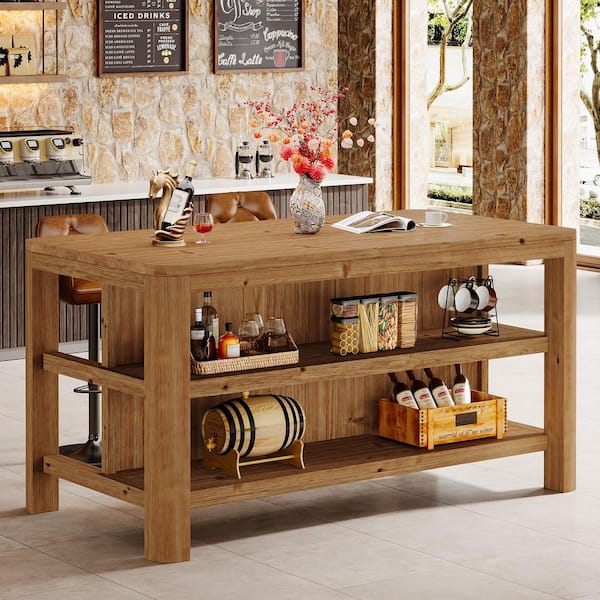 TRIBESIGNS WAY TO ORIGIN Adan 35.4 in. H Rustic Brown Natural