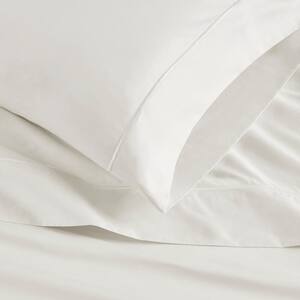 Luxury Egyptian 4-Piece White Cotton King 500TC Sheet Set