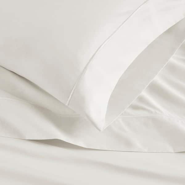 Luxury Egyptian 4-Piece White Cotton King 500TC Sheet Set
