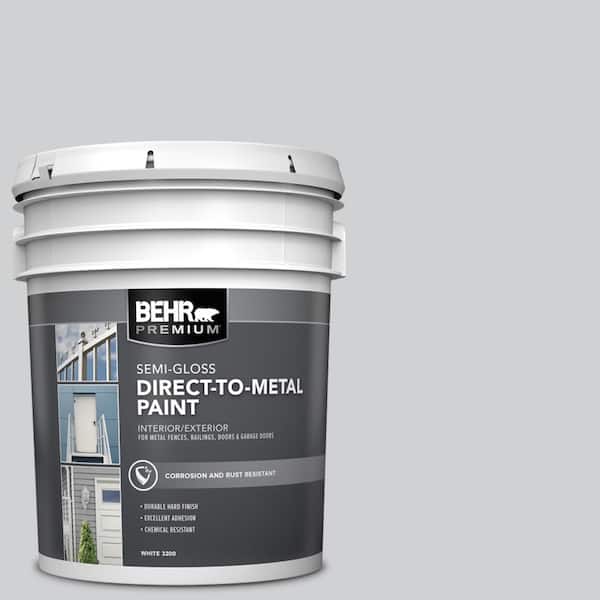 5 gal. #N510-1 Silver Shadow Semi-Gloss Direct to Metal Interior/Exterior Paint