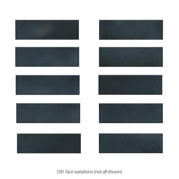 Merola Tile Coco Glossy Blue Night 2 in. x 5-7/8 in. Porcelain