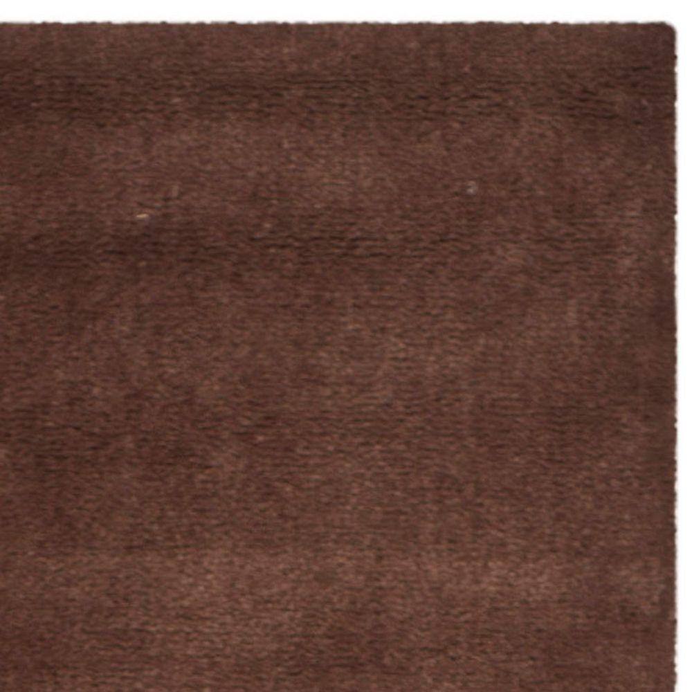 Handmade Tufted Black Shag Wool Round Rug - Easy Care 72"