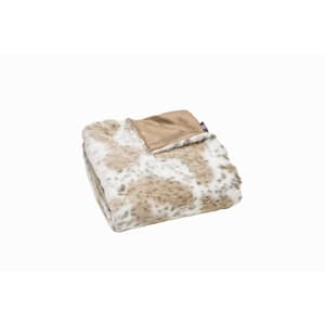 Limited Faux Fur Throw Snow Leopard 50 in. x 60 in.