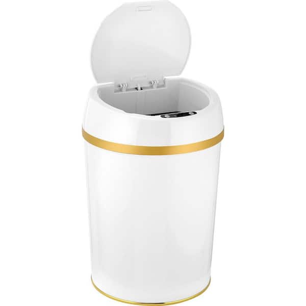 Hanover 12 Liter - 3.1 Gallon Trash Can for Home and Kitchen, Fingerprint  Smudge Resistant, Soft Close, Sensor Lid