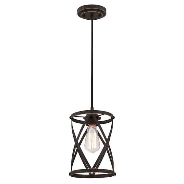 Westinghouse Isadora 1-Light Oil Rubbed Bronze with Highlights Mini Pendant