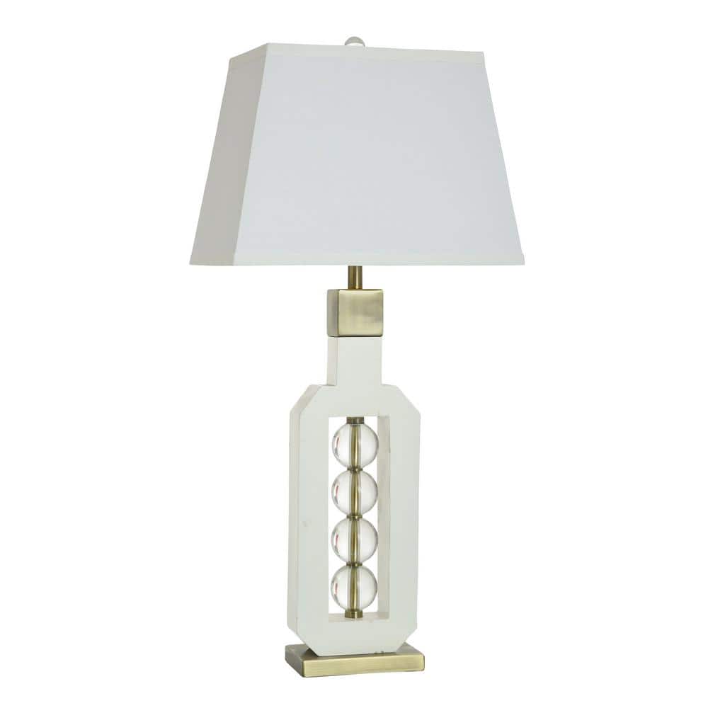 39.5 in. White Transitional 1-Light Standard Floor Lamp for Living Room Linen Rectangular Shade price history on PriceWatchPro