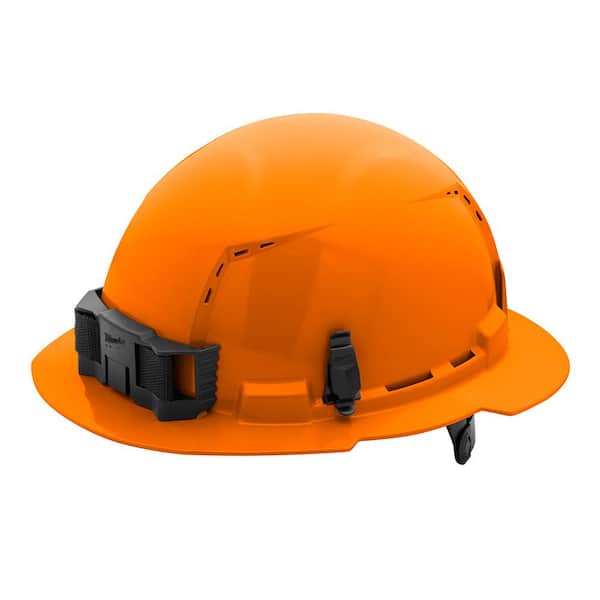 Milwaukee BOLT Orange Type 1 Class C Full Brim Vented Hard Hat with 6 Point Ratcheting Suspension