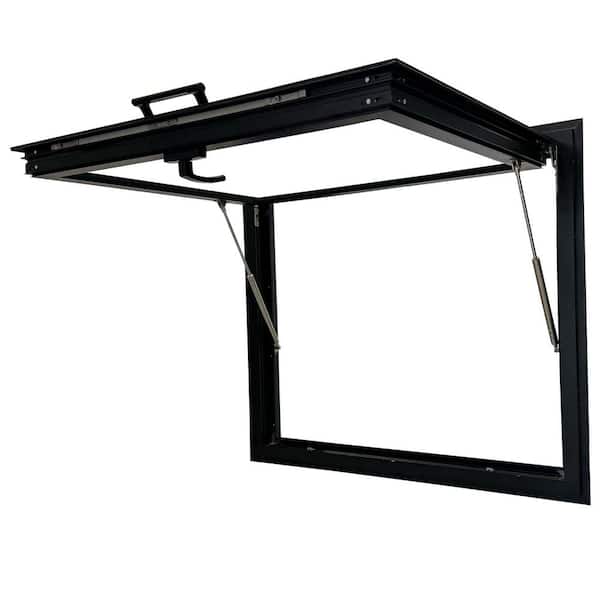 Teza 60 in. x 42 in. Aluminum Low-E Double-Pane Clear Glass Awning Window with Screen