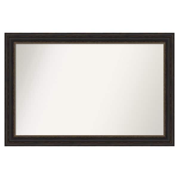 Amanti Art Accent Bronze 45 in. x 30 in. Custom Non-Beveled Polystyrene Antique Framed Bathroom Vanity Wall Mirror
