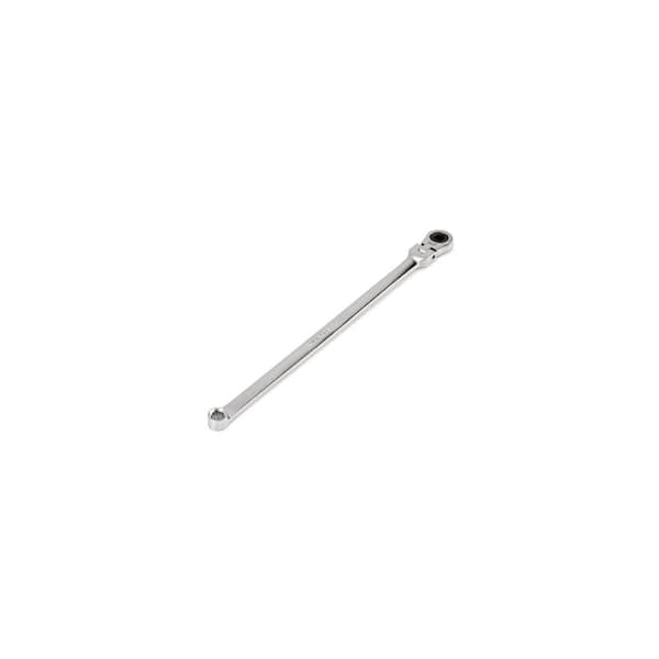 TEKTON 6 mm Long Fixed/Flex Head 12-Point Ratcheting Box End Wrench