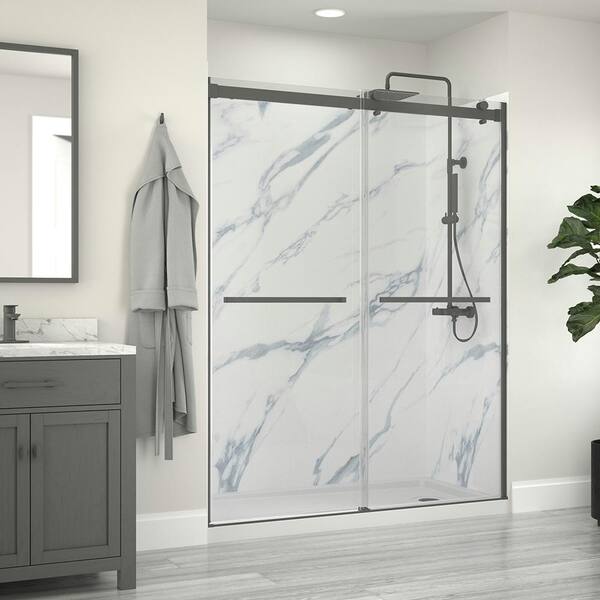 CRAFT + MAIN Lagoon 59 in. W x 76 in. H Sliding Semi-Frameless