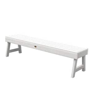 Weatherly 60 in. 2-Person White Recycled Plastic Outdoor Picnic Bench