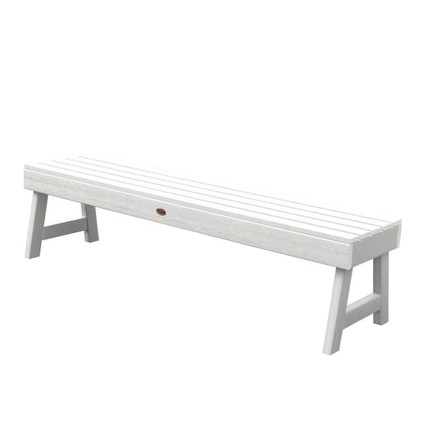 Weatherly 60 in. 2-Person White Recycled Plastic Outdoor Picnic Bench