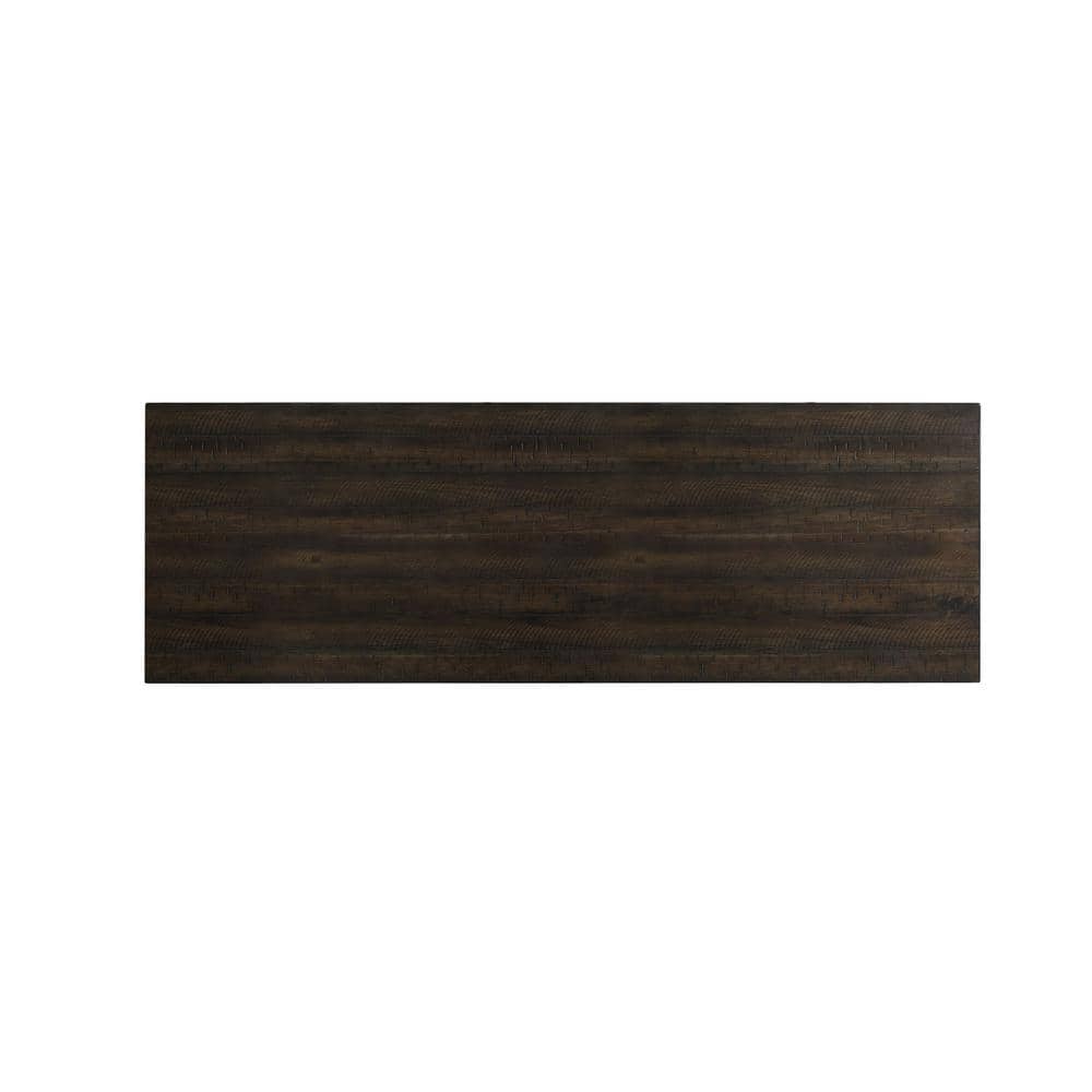 Smokey Walnut 60" Multipurpose Bar Table Set with USB & Power Strip