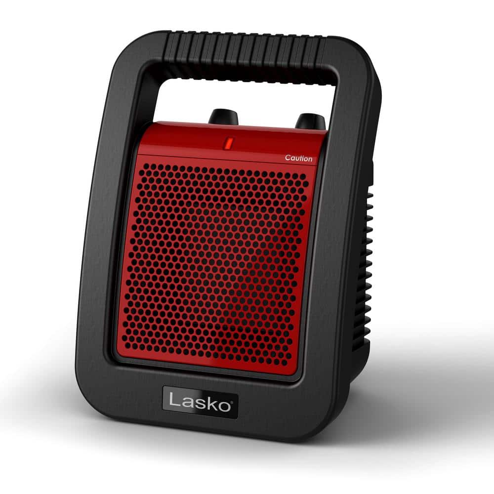 Lasko 1500-Watt 11.75 in. Electric Ceramic Utility Space Heater with  Adjustable Thermostat CU12110 - The Home Depot