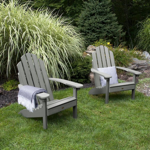Highwood Classic Westport Coastal Teak Recycled Plastic Set of 2 Adirondack Chair