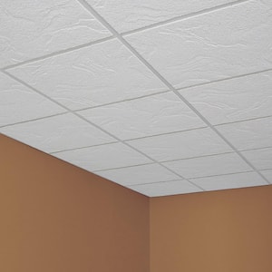 2 ft. x 2 ft. Sandrift White Shadowline Edge Lay-In Ceiling Tile, pallet of 224 (896 sq. ft.)