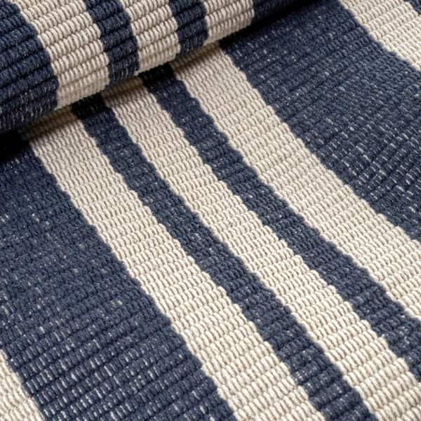 Irving Stripe Handwoven Cotton Ivory 10 ft. x 14 ft. Indoor Area Rug