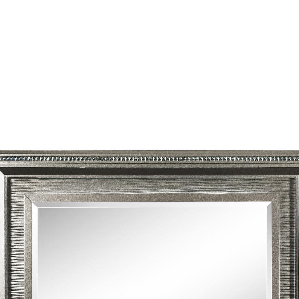 Sadie Contemporary Rectangular LED Mirror in Dark Champagne