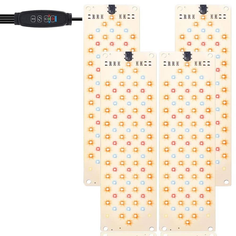 4-Pack 1 ft. 40W Ultra-Thin Panel Grow Lights for Indoor Plants, 316LEDs Full Spectrum, 3/9/12H Timer 10 Dimmable Levels price history on PriceWatchPro