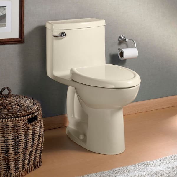 Compact Cadet 3 FloWise Tall Height 1-Piece 1.28 GPF Single Flush Elongated Toilet in Bone, Seat Included