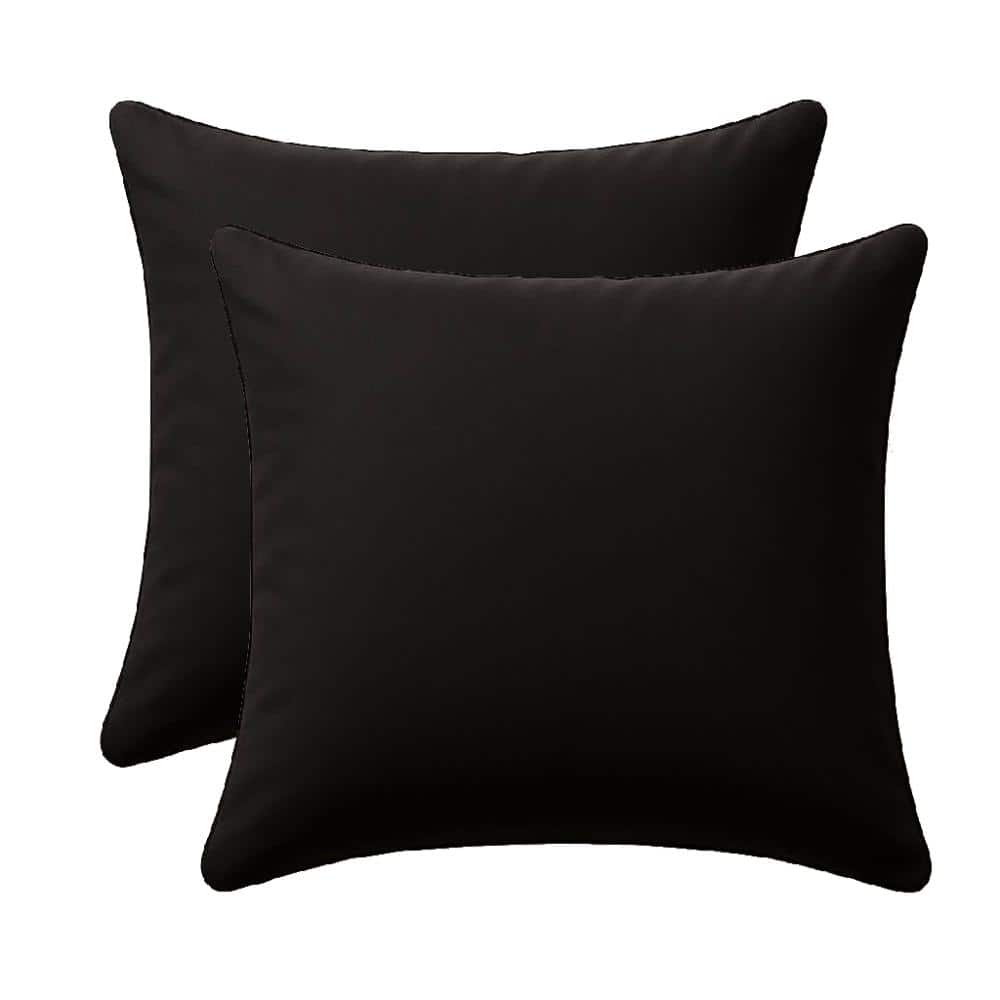 Lexington Black Square Outdoor Throw Pillow （Set of 2) price history on PriceWatchPro