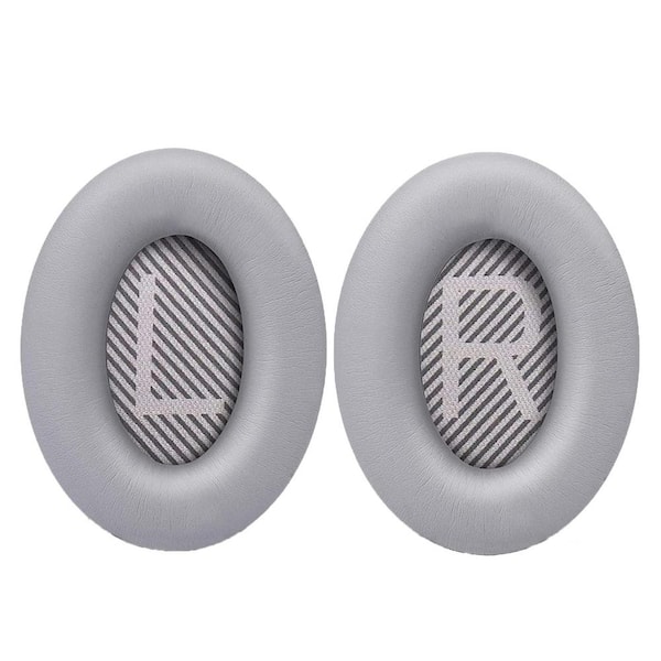 Wellco Grey Replacement Earpads Cushions for BOSE QC35 QC45 QC25 QC15 AE2/QC2, 1-Pair