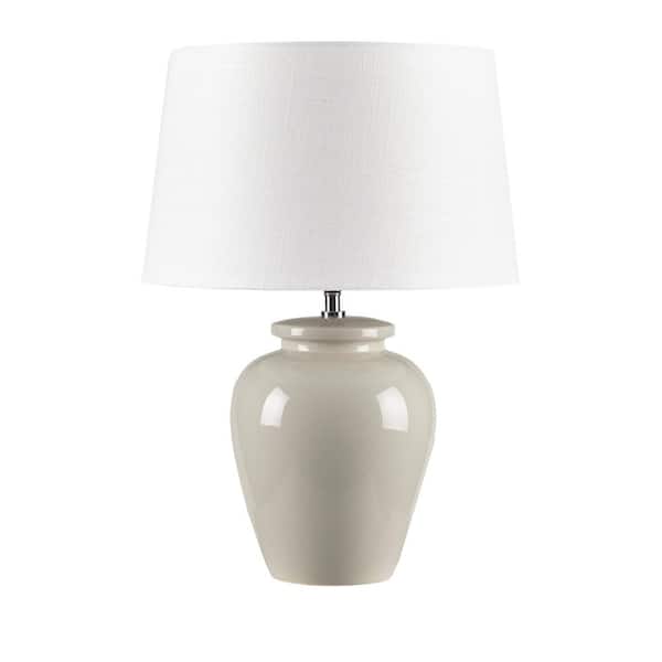 INK+IVY Anzio 20.28 in. Cream Modern/Contemporary Table Lamp
