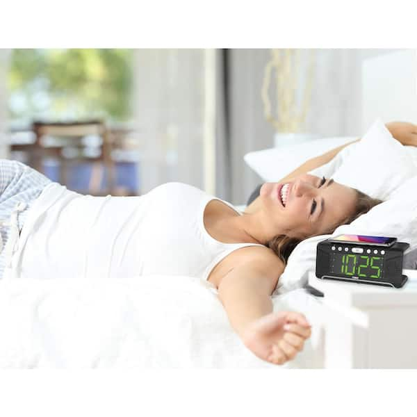 naxa bluetooth alarm clock radio