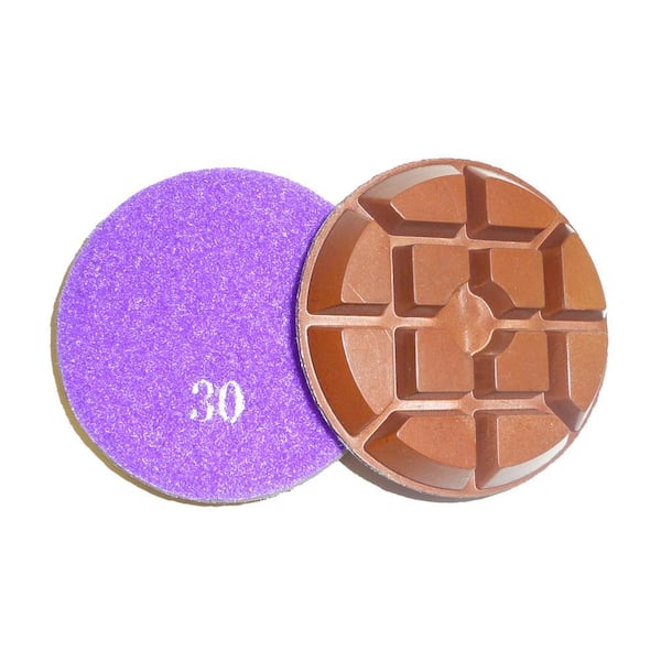 Typhoon Copper 3 in. 30-Grit Concrete Diamond Floor Polishing Pads/Discs