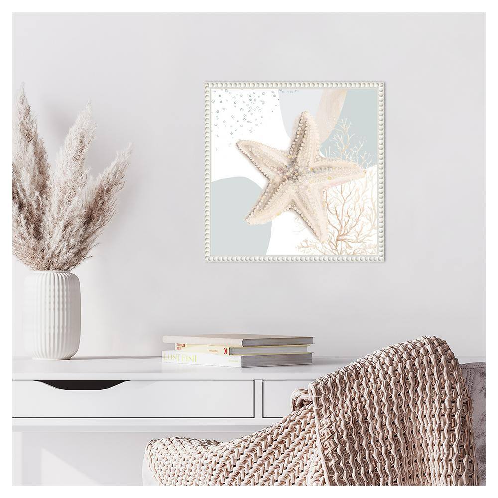 Ocean Oasis Bubbles Starfish Coastal Canvas Wall Art