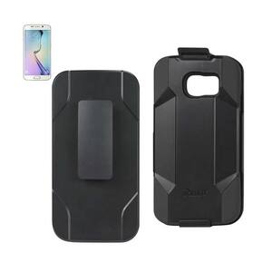 Samsung Galaxy S6 Edge 3-in-1 Hybrid Heavy-Duty Holster Combo Case in Black