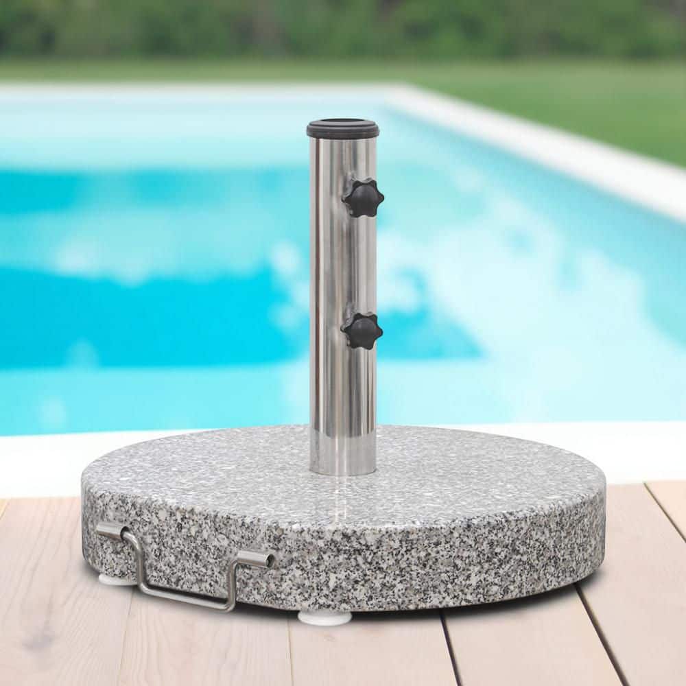 buy patio umbrella base The Core This heavy duty 66 lbs Metal Patio Umbrella Base for
