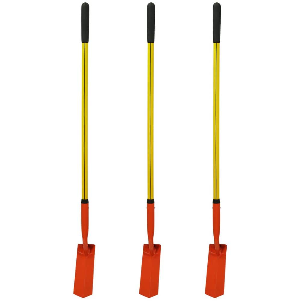 48 in. Classic Fiberglass Trenching Shovel with Heavy-Duty V-Type Steel Blade and Cushion Grip Handle (3-Pack) price history on PriceWatchPro