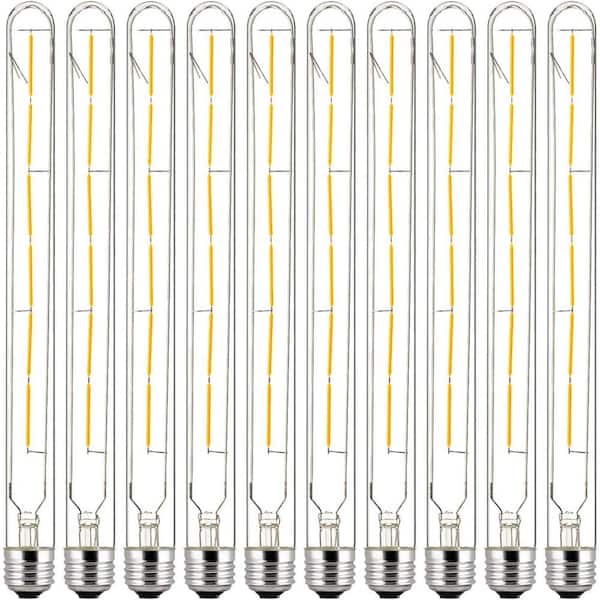 Sunlite 40-Watt Equivalent 11.8 in. Linear T8 Medium E26 LED Dimmable UL Listed Tube Light Bulb Warm White 2700K (10-Pack)