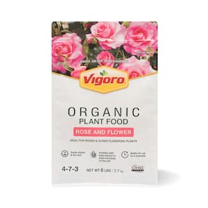 6 lbs. Organic Rose and Flower Plant Food, OMRI Listed, 4-7-3