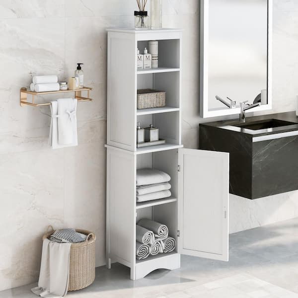 Bathroom Cabinet Under Washbasin Locker Adjustable Open Shelves