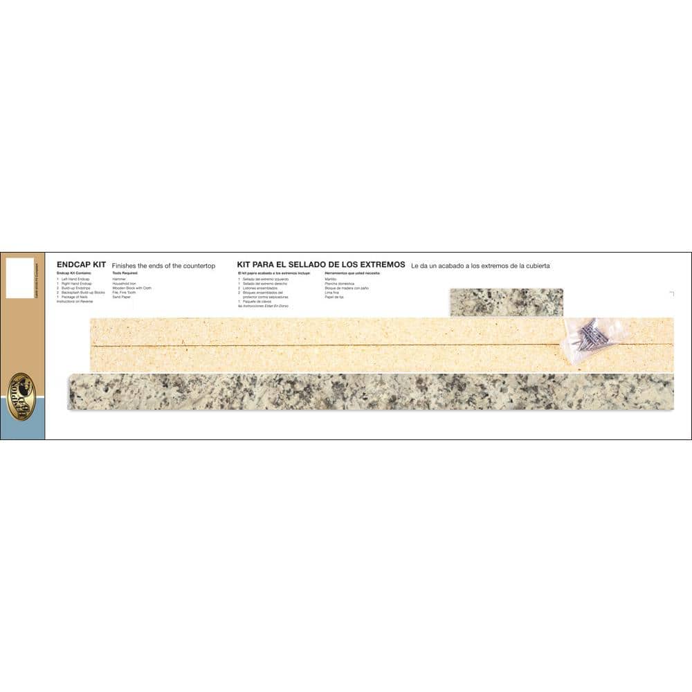 Typhoon Ice Quarry Laminate Endcap Kit with Eased Edge