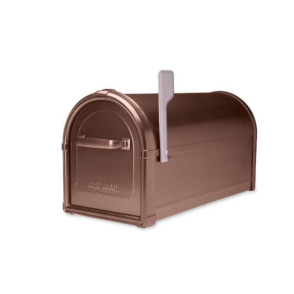Hillsborough Post Mount Mailbox Copper