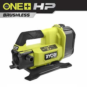 RYOBI ONE HP Brushless 1 4 hp. 18V Cordless Battery Powered Transfer Pump Tool Only RY20WP18BTL The Home Depot