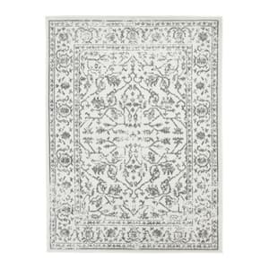 Alpine Fany Light Gray 1 ft. 10 in. x 2 ft. 11 in. Bordered Polypropylene Area Rug