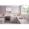 THINSCAPE 6 ft. L x 25 in. D Engineered Composite Countertop in Volakas  Marble with Satin Finish TSTB-TS504-LR-25X72 - The Home Depot