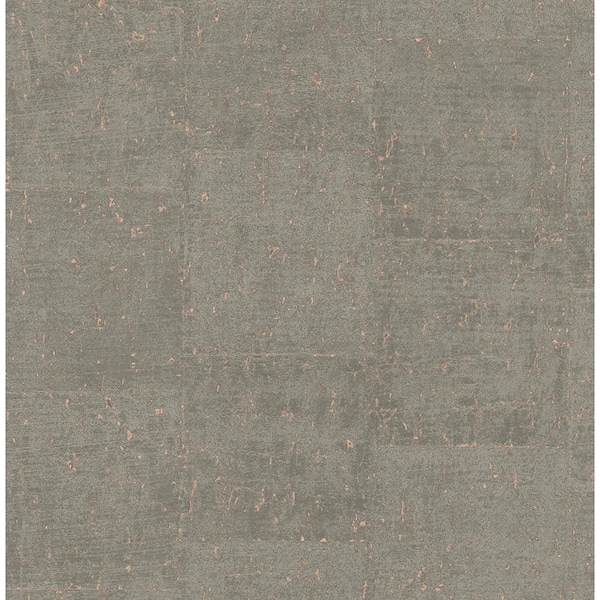 A-Street Prints Millau Taupe Faux Concrete Paper Strippable Wallpaper (Covers 56.4 sq. ft.)