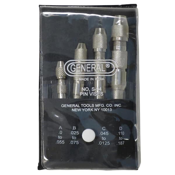 General Tools S94 Single End Pin Vise Set