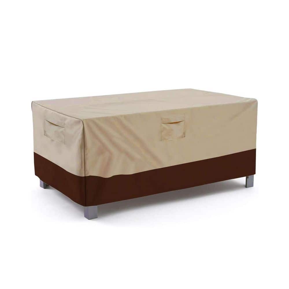Large 23 x 70.5 x 42.5 Inches Beige Brown Rectangular Oval Outdoor Lawn Patio Table Furniture Cover Waterproof price history on PriceWatchPro
