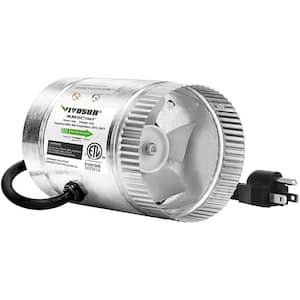 4 in. 100 CFM Inline Duct Fan with 5.5 ft. Grounded Power Cord