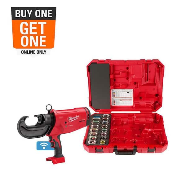 M18 18V Lithium-Ion Cordless FORCE LOGIC 750 MCM Crimper with #6-750 MCM Al Dies