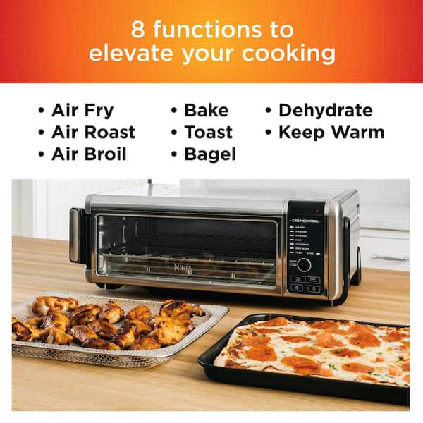 NINJA Foodi 13-in-1 Black Dual Heat Air Fryer, Countertop Toaster Oven,  Dehydrate, Reheat, 1800-Watt SP301 - The Home Depot