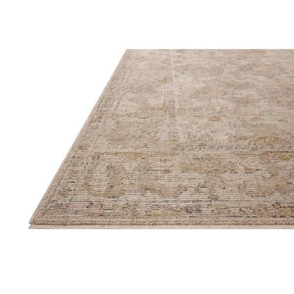 Milena Ivory / Sand 11 ft. 6 in. x 11 ft. 6 in. Round Traditional Area Rug
