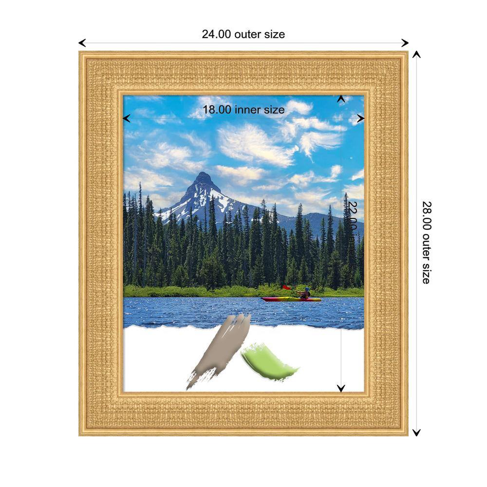 Trellis Gold 18x22 Wood Picture Frame